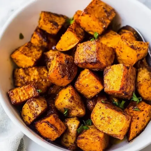 Paleo Maple Oven Roasted Sweet Potatoes In Coconut Oil