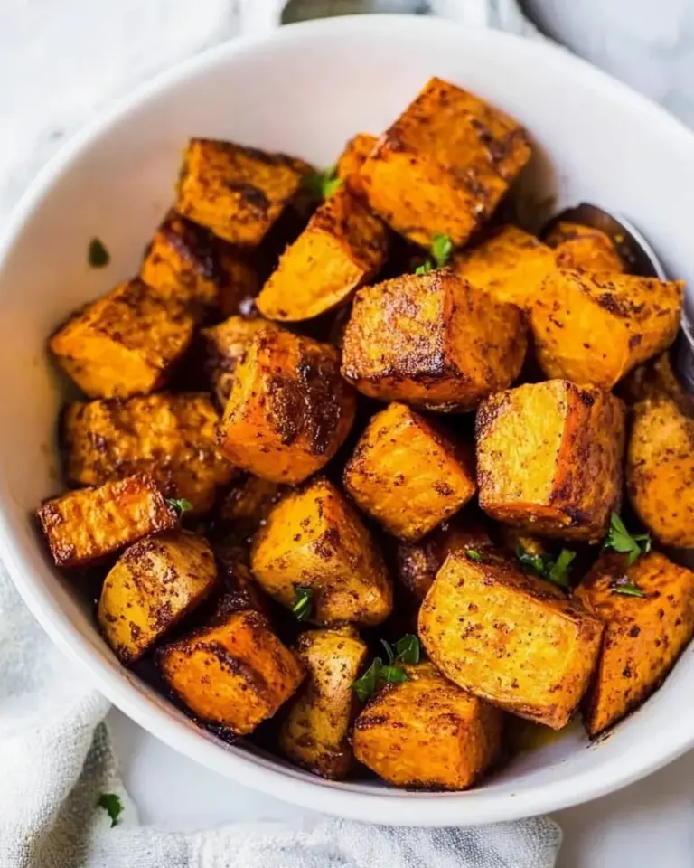 Paleo Maple Oven Roasted Sweet Potatoes In Coconut Oil