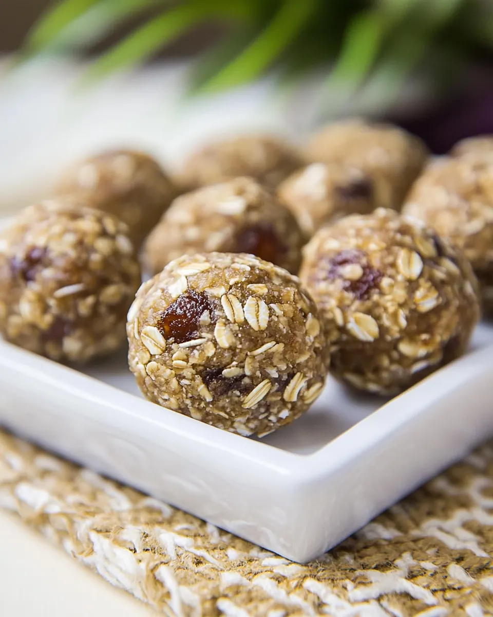 Paleo Oatmeal Cookie Energy Bites
