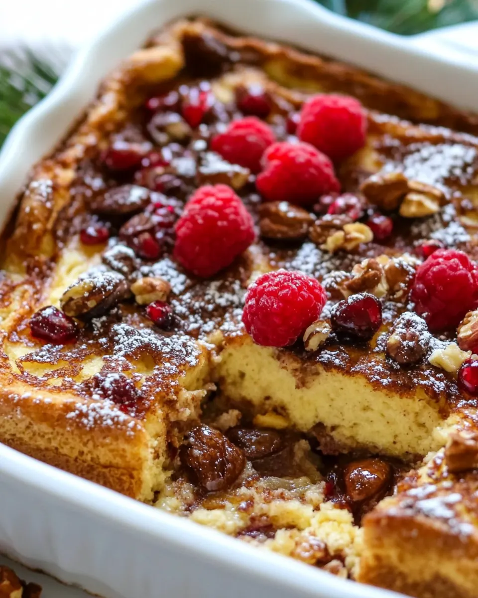 Panettone French Toast Casserole