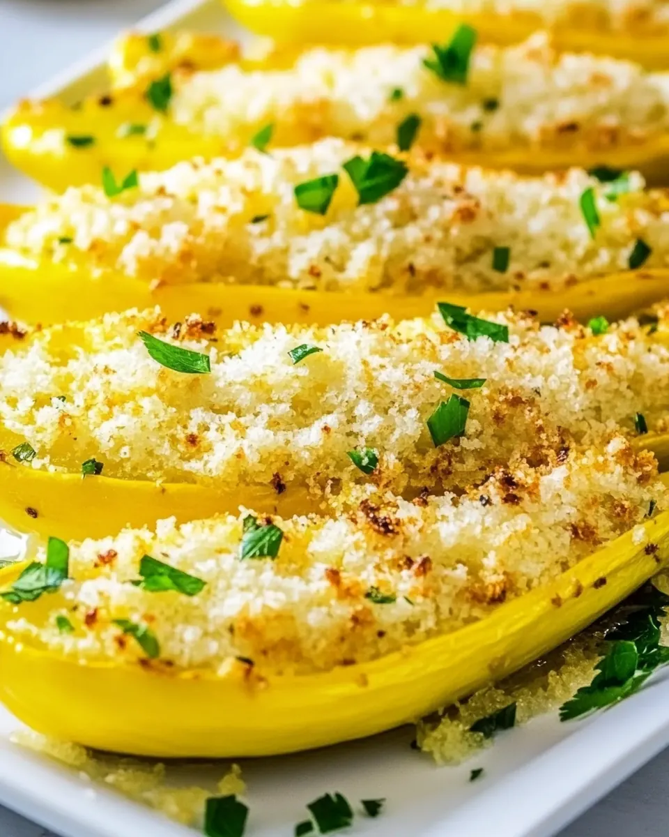 Panko Parmesan Squash Planks