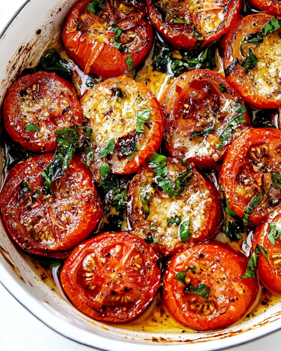 Parmesan Garlic Roasted Tomatoes