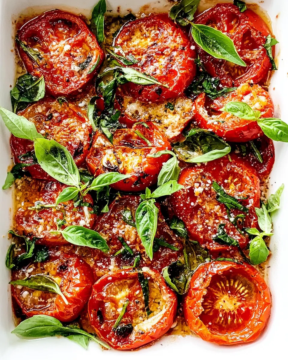 Parmesan Garlic Roasted Tomatoes