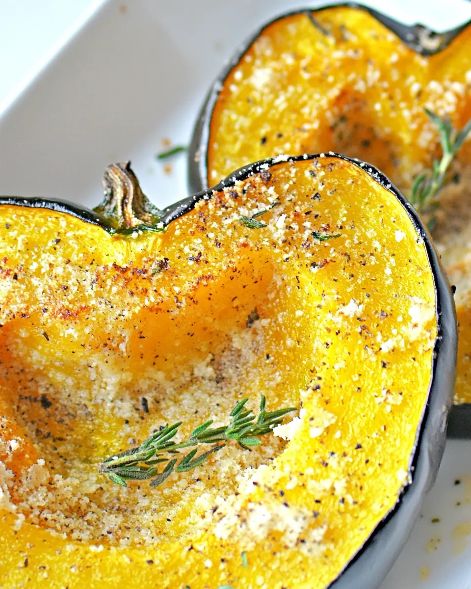 Parmesan Roasted Acorn Squash