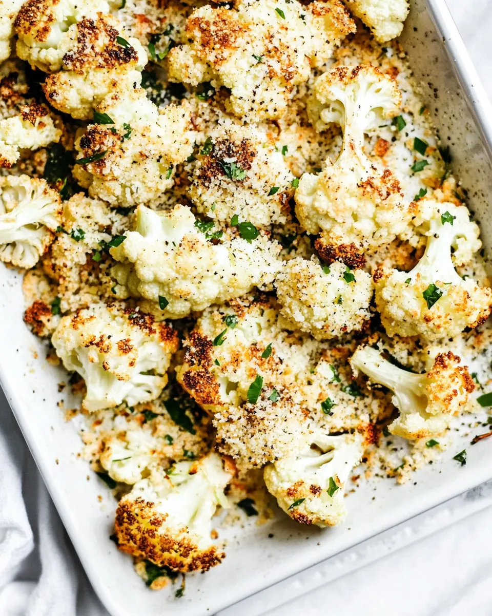 Parmesan Roasted Cauliflower