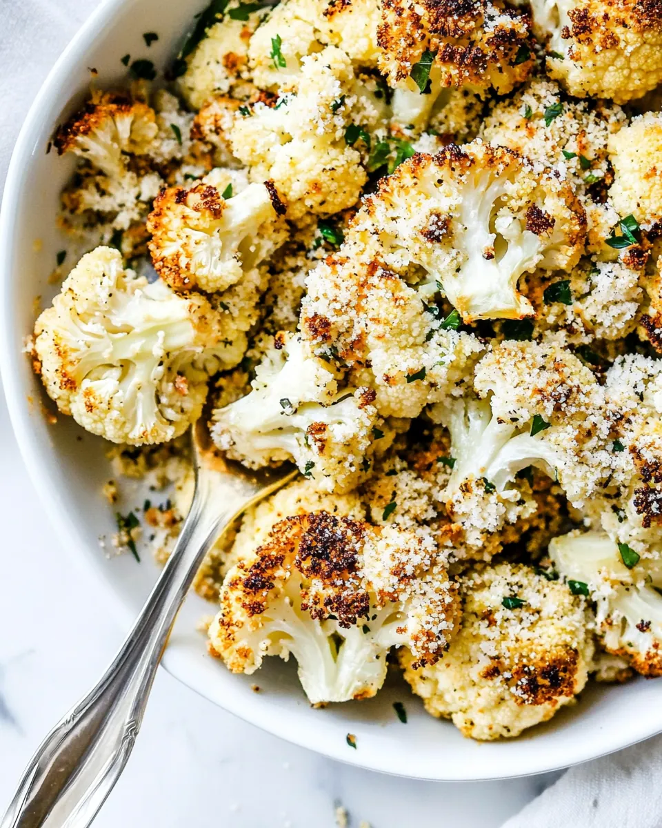 Parmesan Roasted Cauliflower