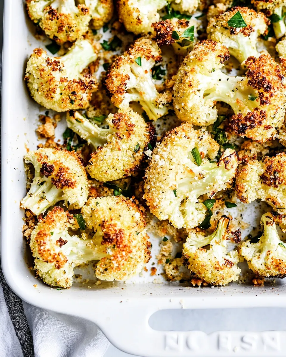 Parmesan Roasted Cauliflower