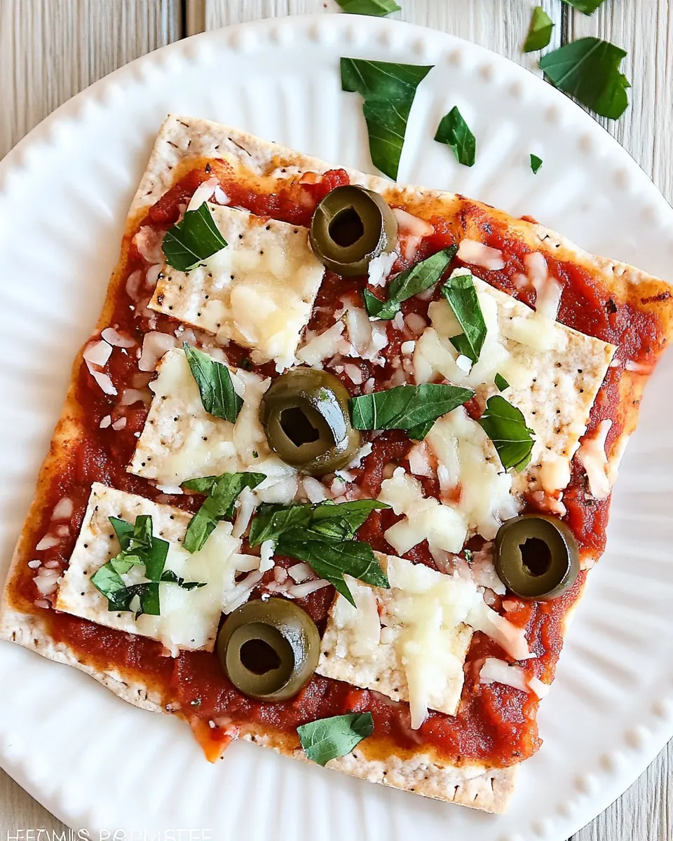 Passover Matzo Pizza