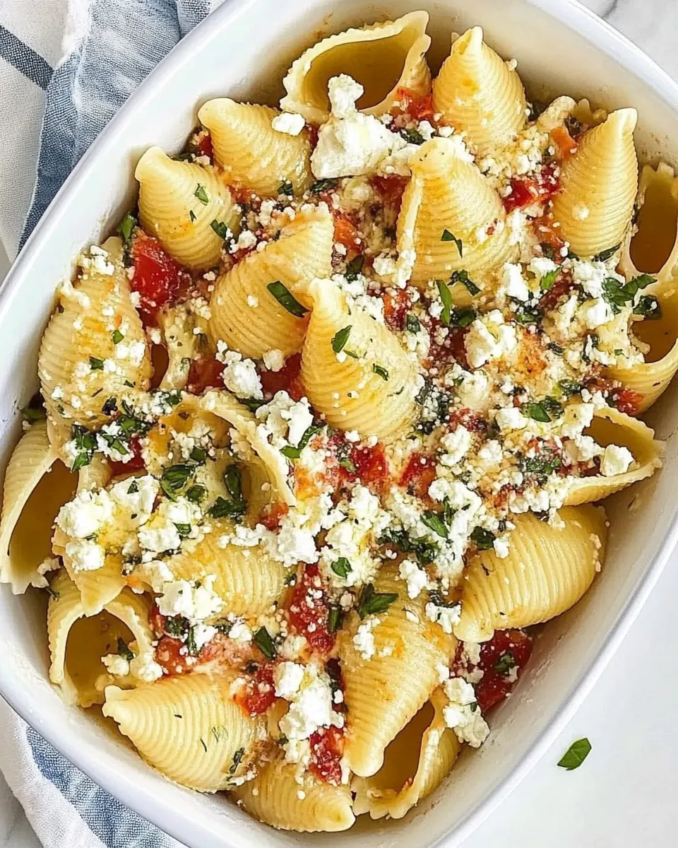Pasta Shells with Feta and Herbs