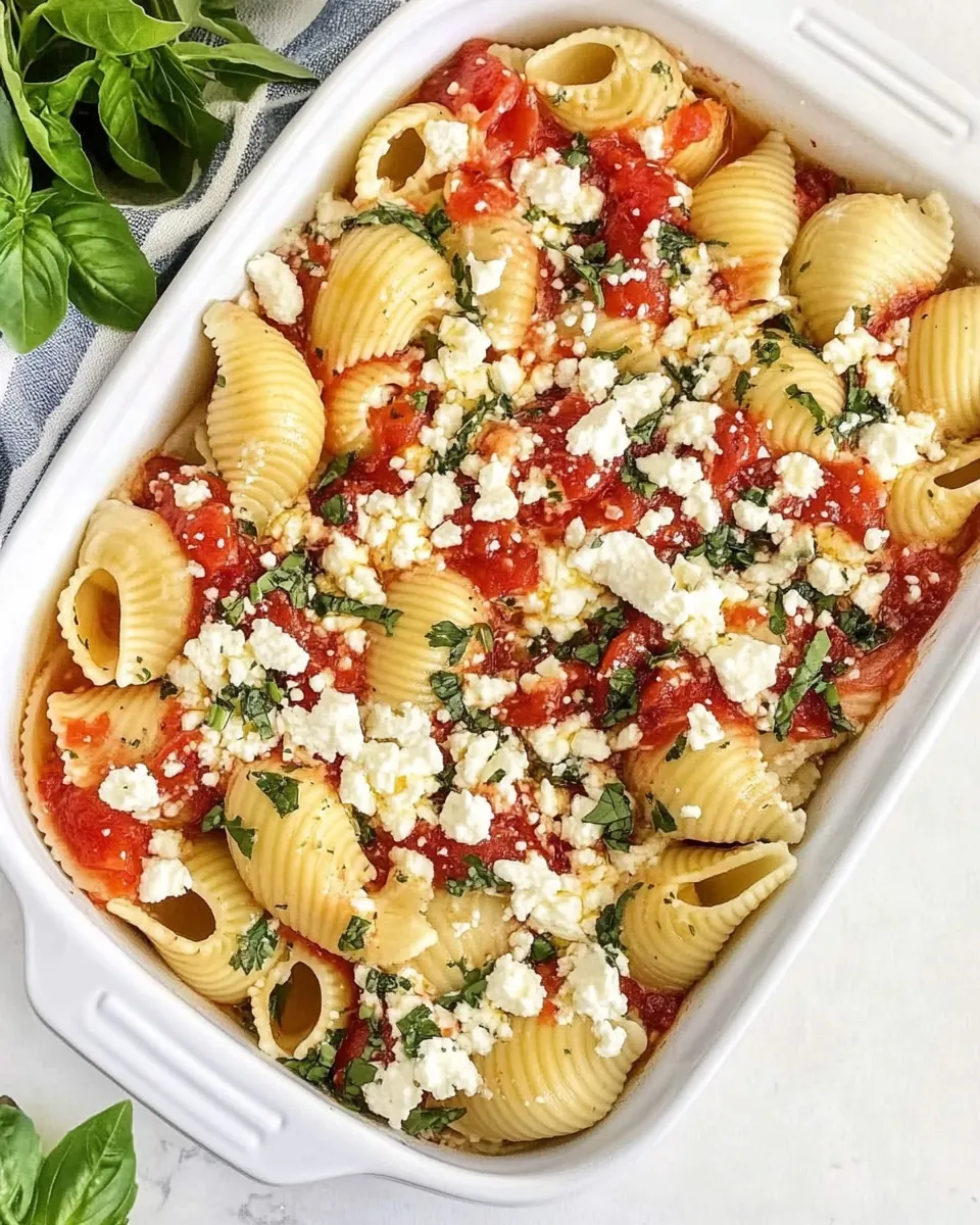 Pasta Shells with Feta and Herbs