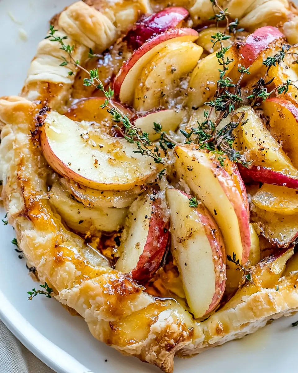 Pastry Wrapped Baked Brie with Maple Roasted Apples