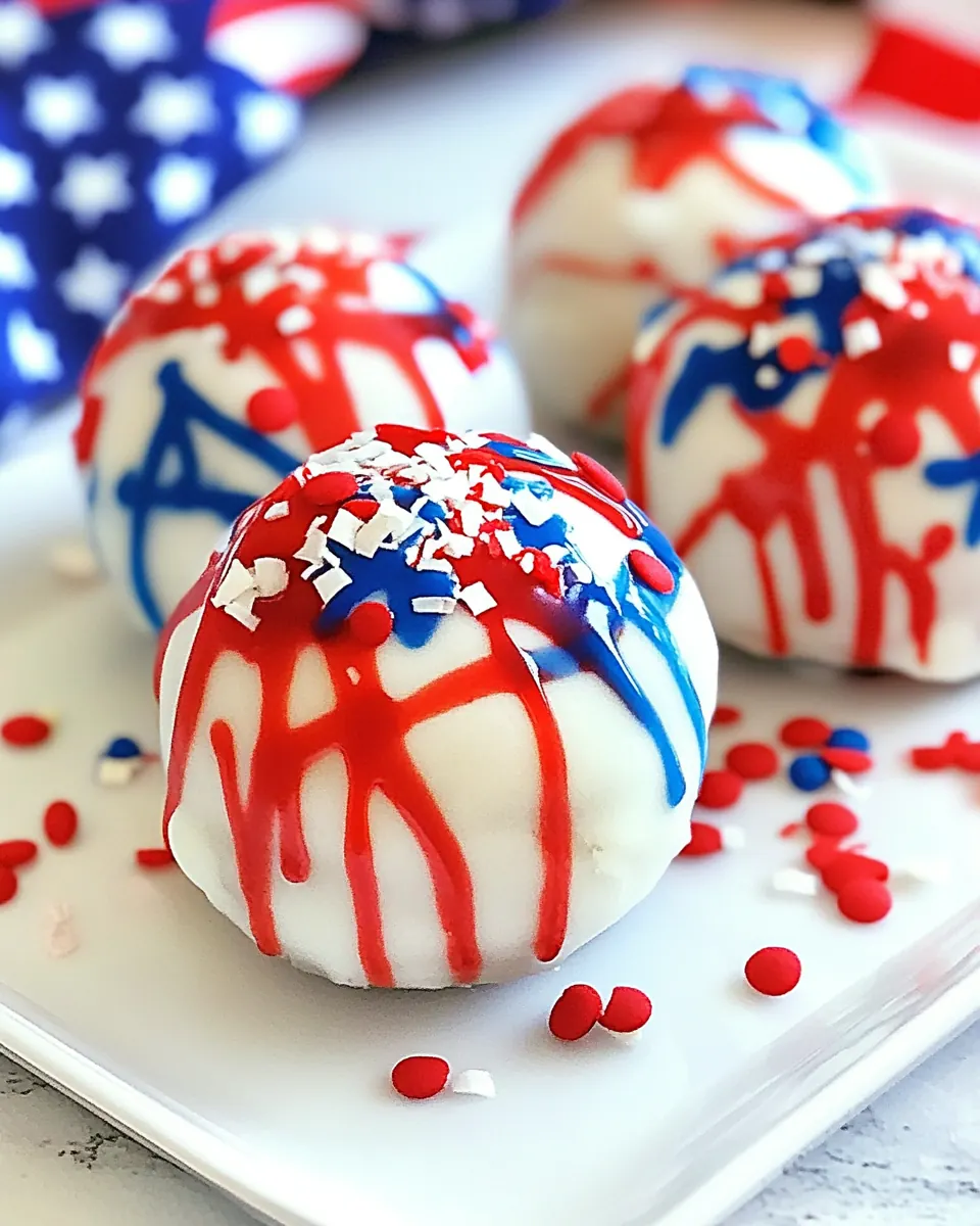 Patriotic Hot Cocoa Bombs