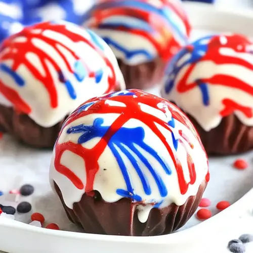 Patriotic Hot Cocoa Bombs