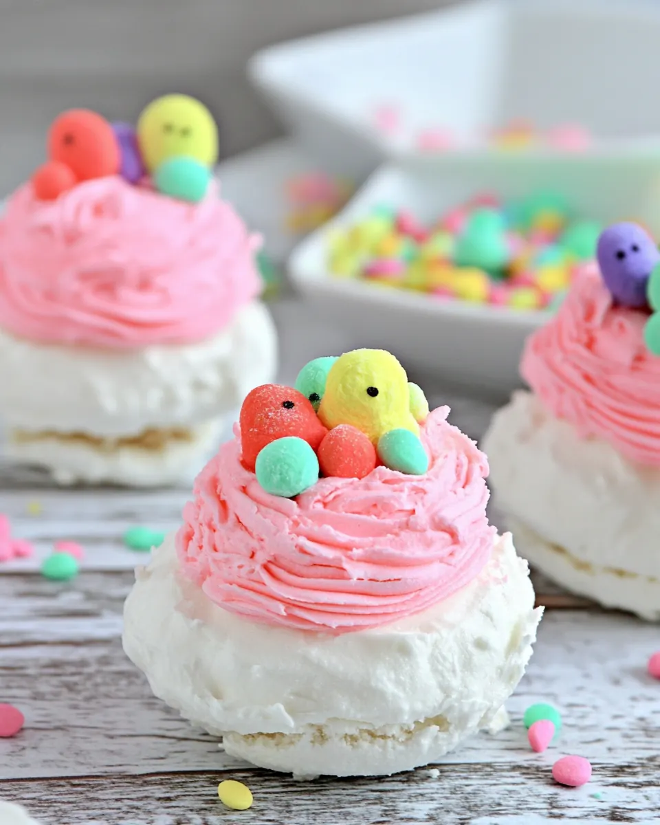 Pavlova Peeps Nests