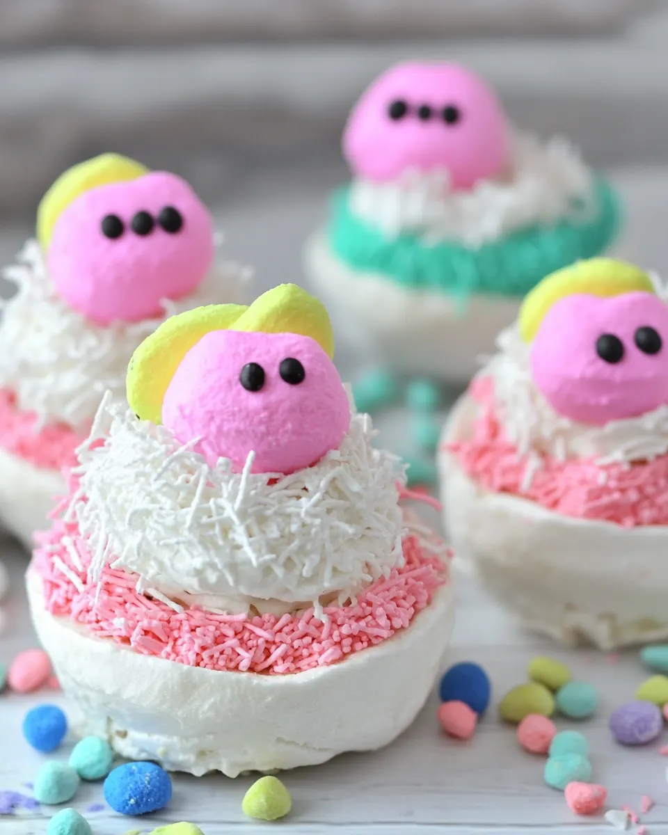 Pavlova Peeps Nests