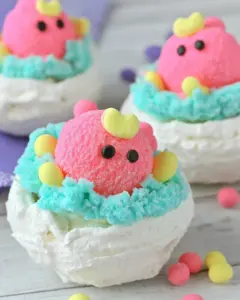 Pavlova Peeps Nests