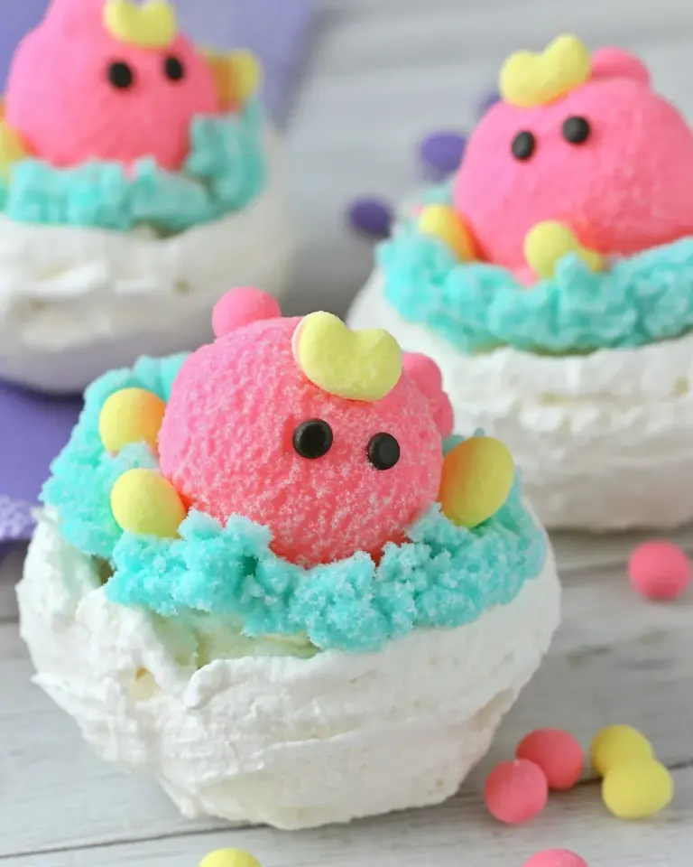 Pavlova Peeps Nests