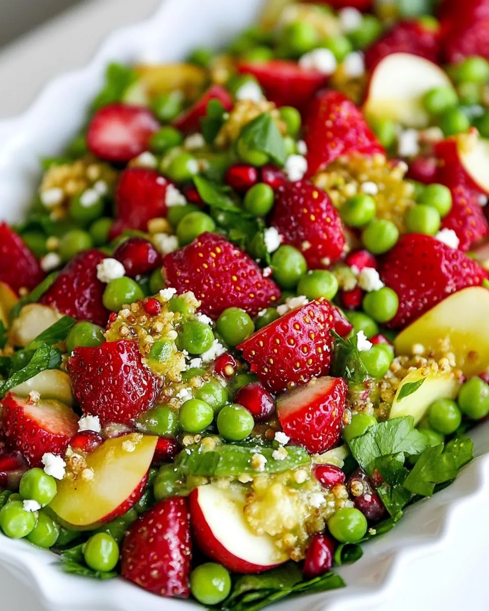Pea and Strawberry Salad