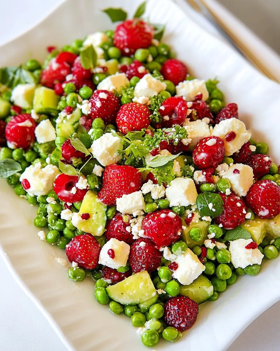 Pea and Strawberry Salad