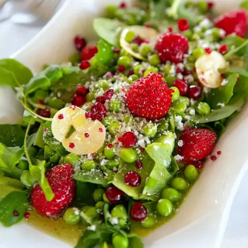 Pea and Strawberry Salad