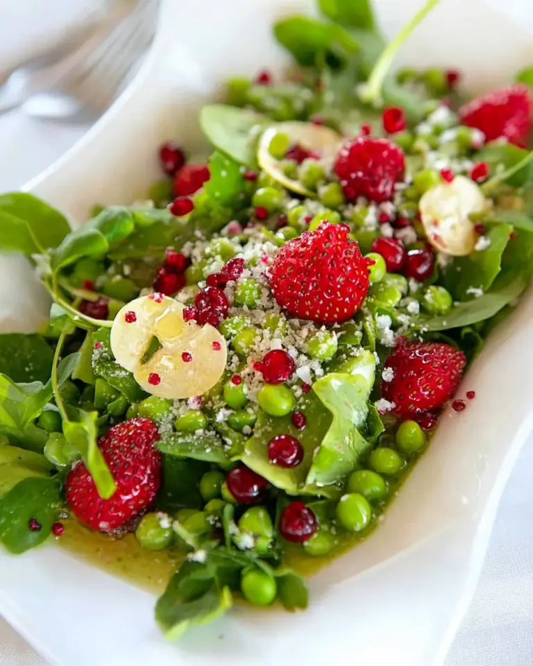 Pea and Strawberry Salad
