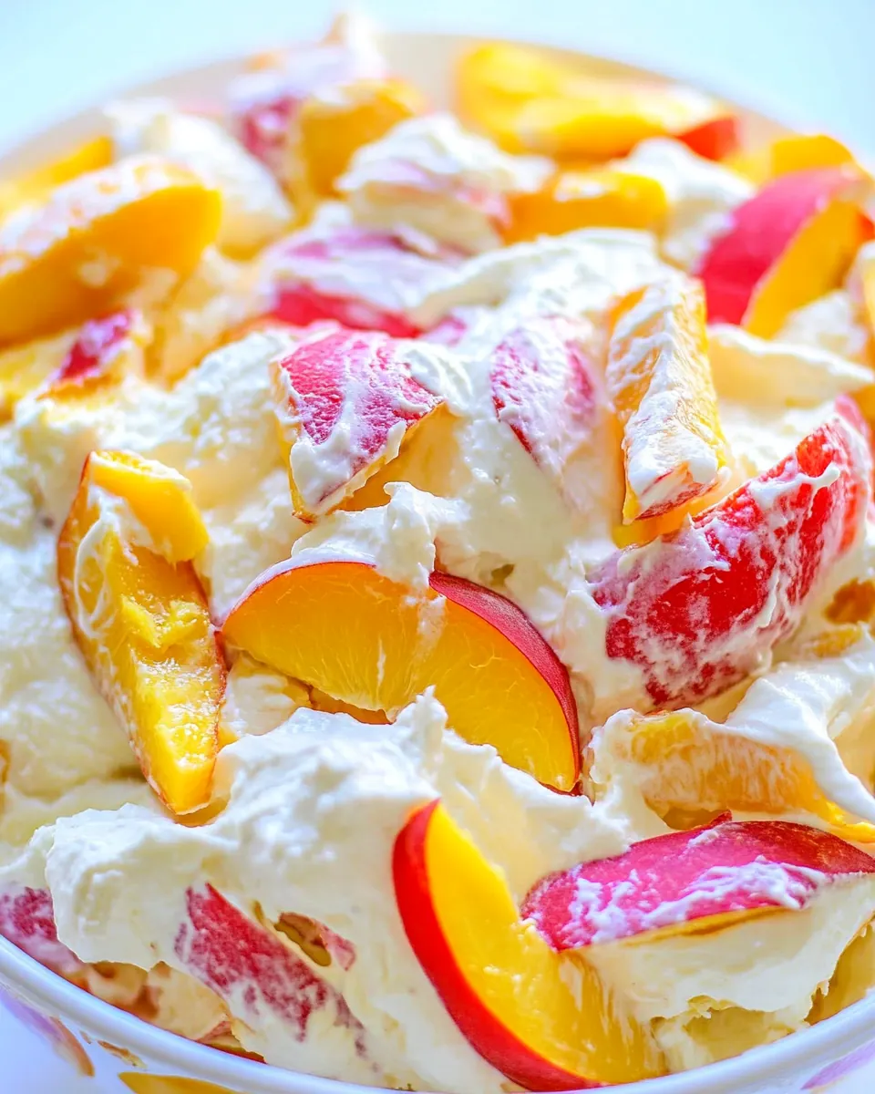 Peach Cheesecake Salad