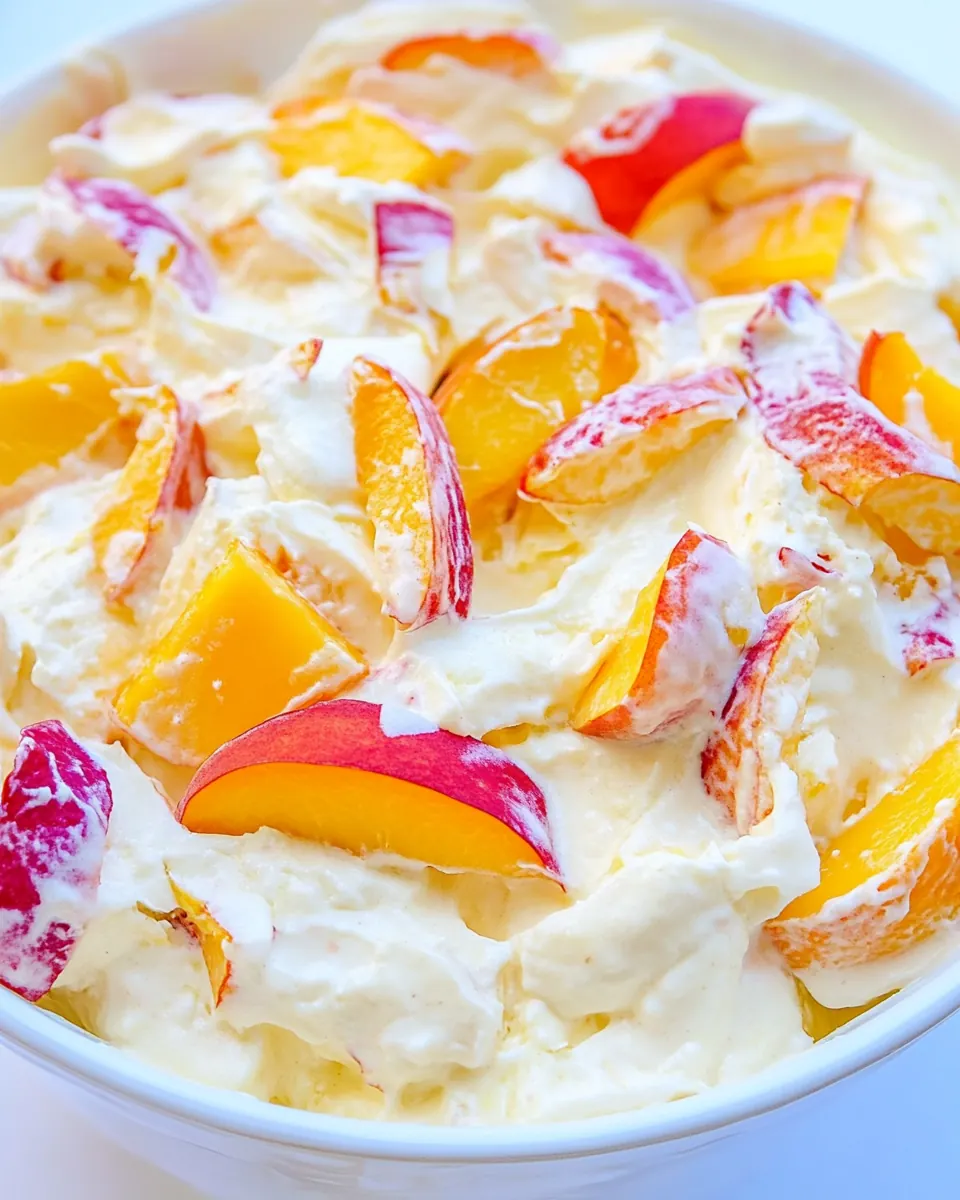 Peach Cheesecake Salad