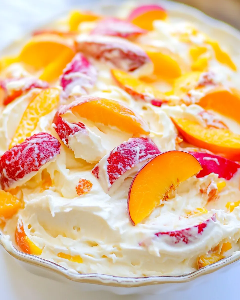 Peach Cheesecake Salad