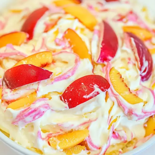 Peach Cheesecake Salad