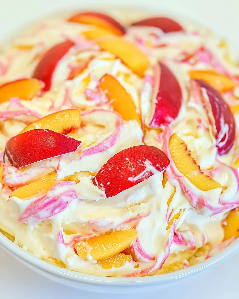 Peach Cheesecake Salad