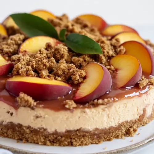 Peach Cobbler Cheesecake