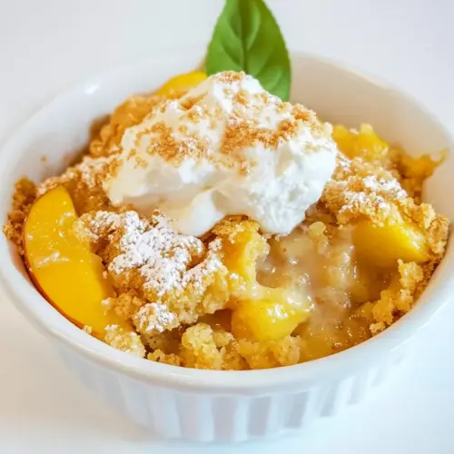 Peach Cobbler with Cake Mix