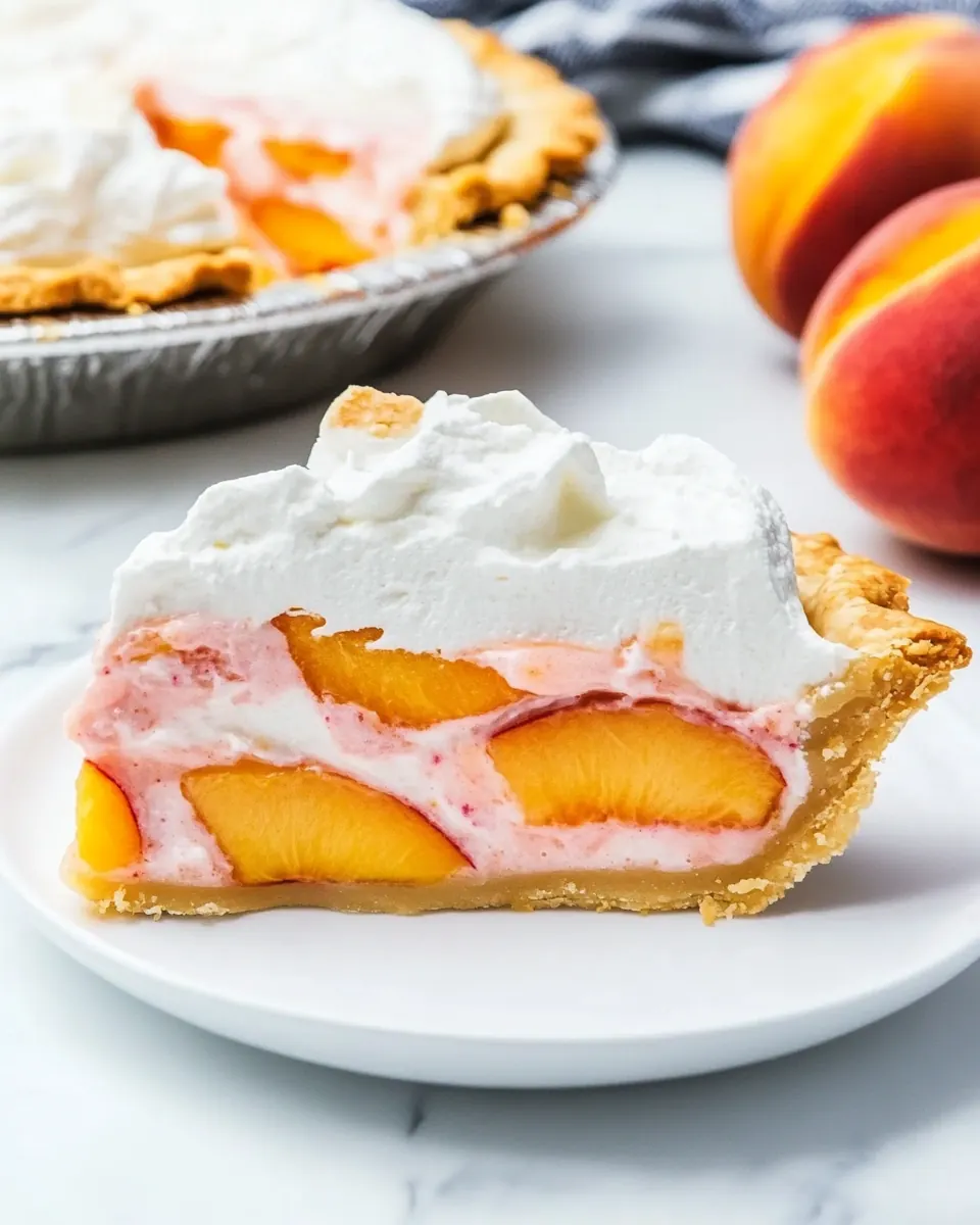 Peach Cool Whip Pie