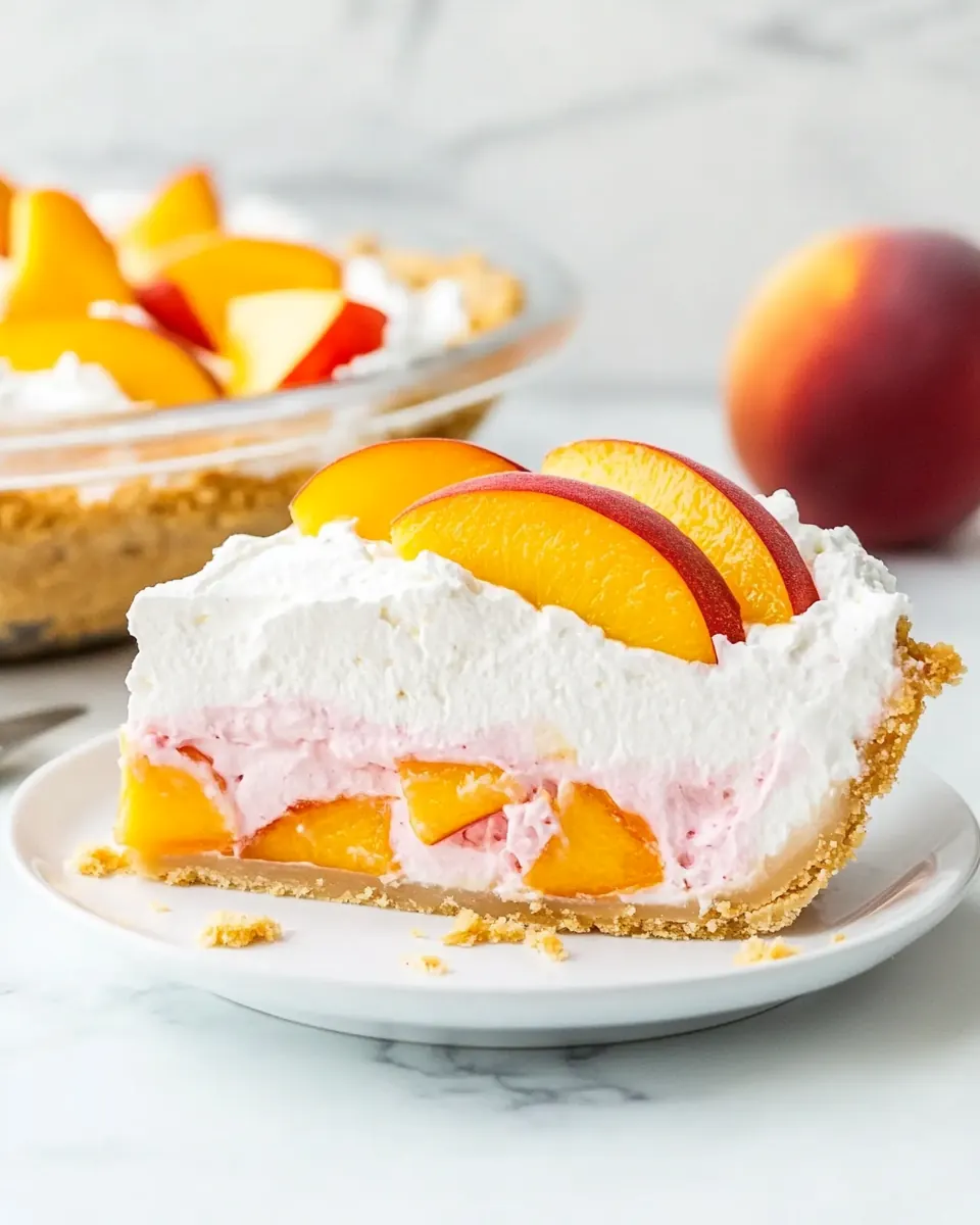 Peach Cool Whip Pie