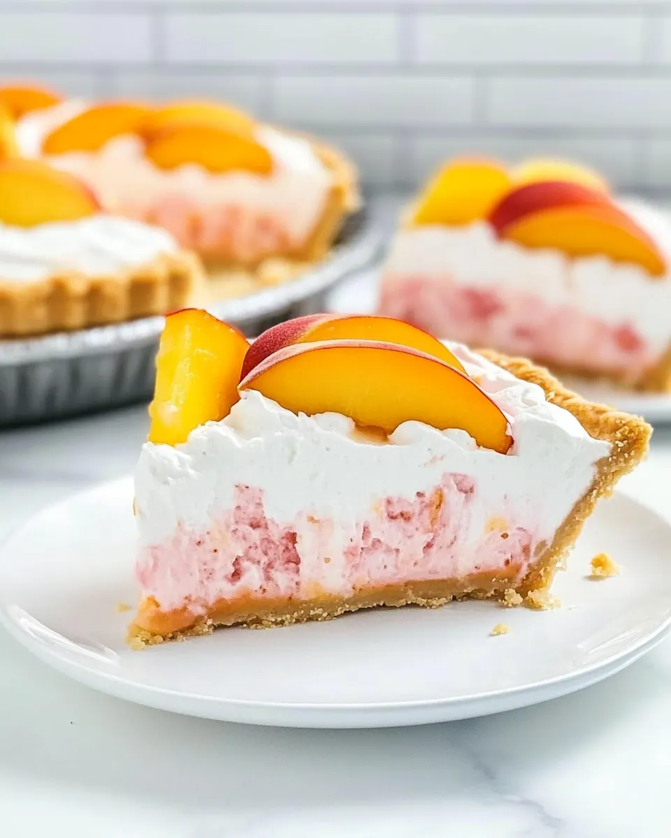 Peach Cool Whip Pie