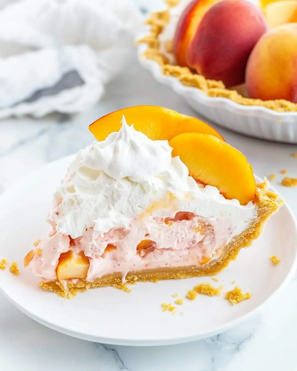 Peach Cool Whip Pie