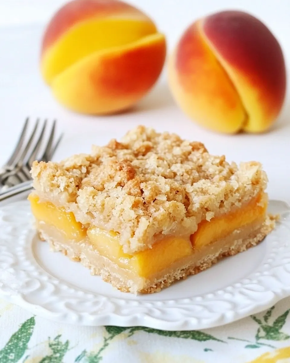 Peach Crumb Bars