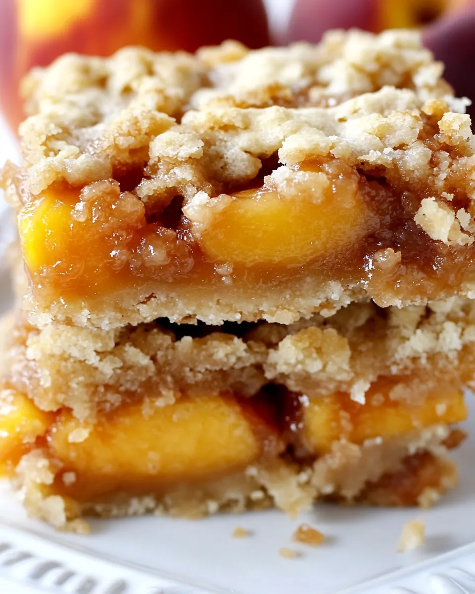 Peach Crumb Bars