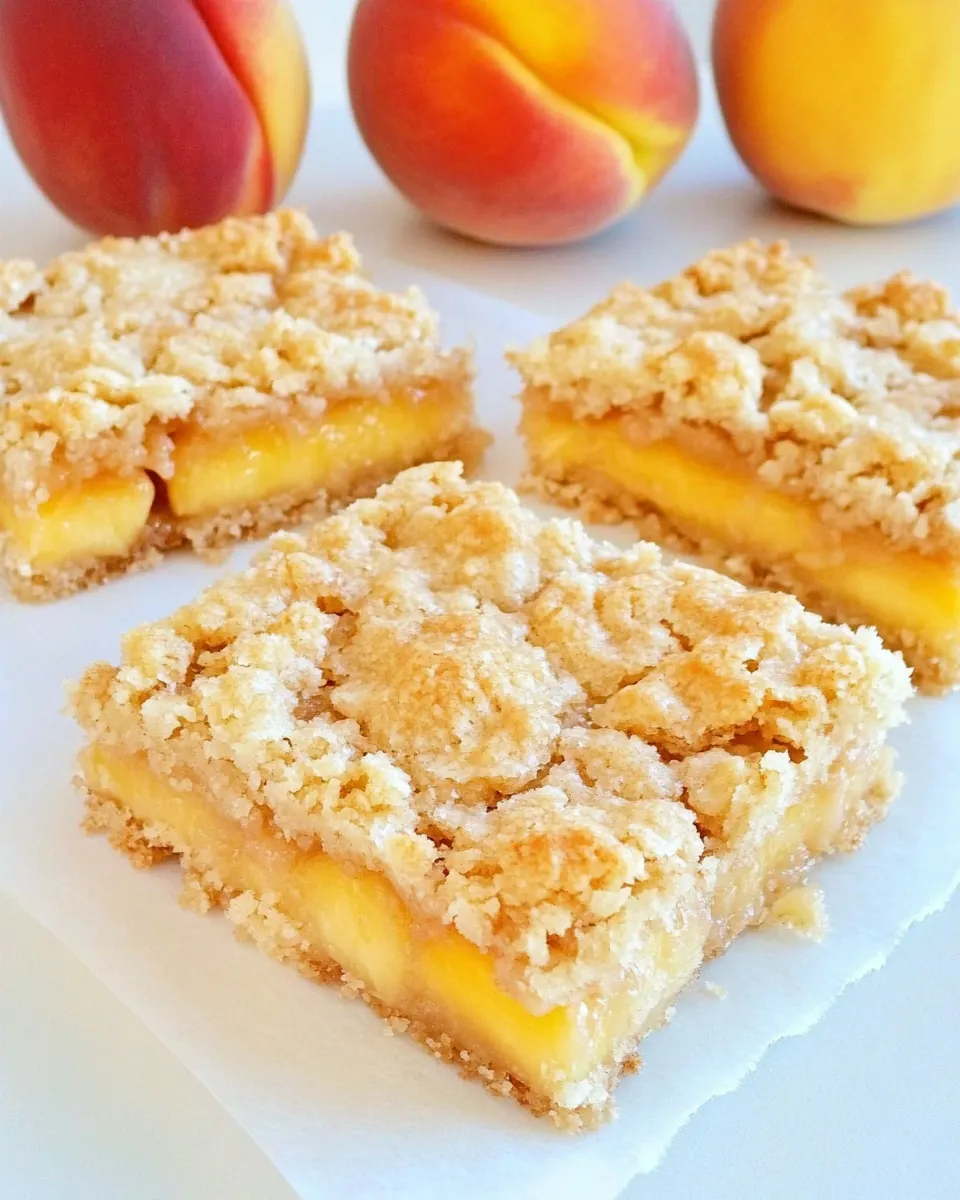 Peach Crumb Bars
