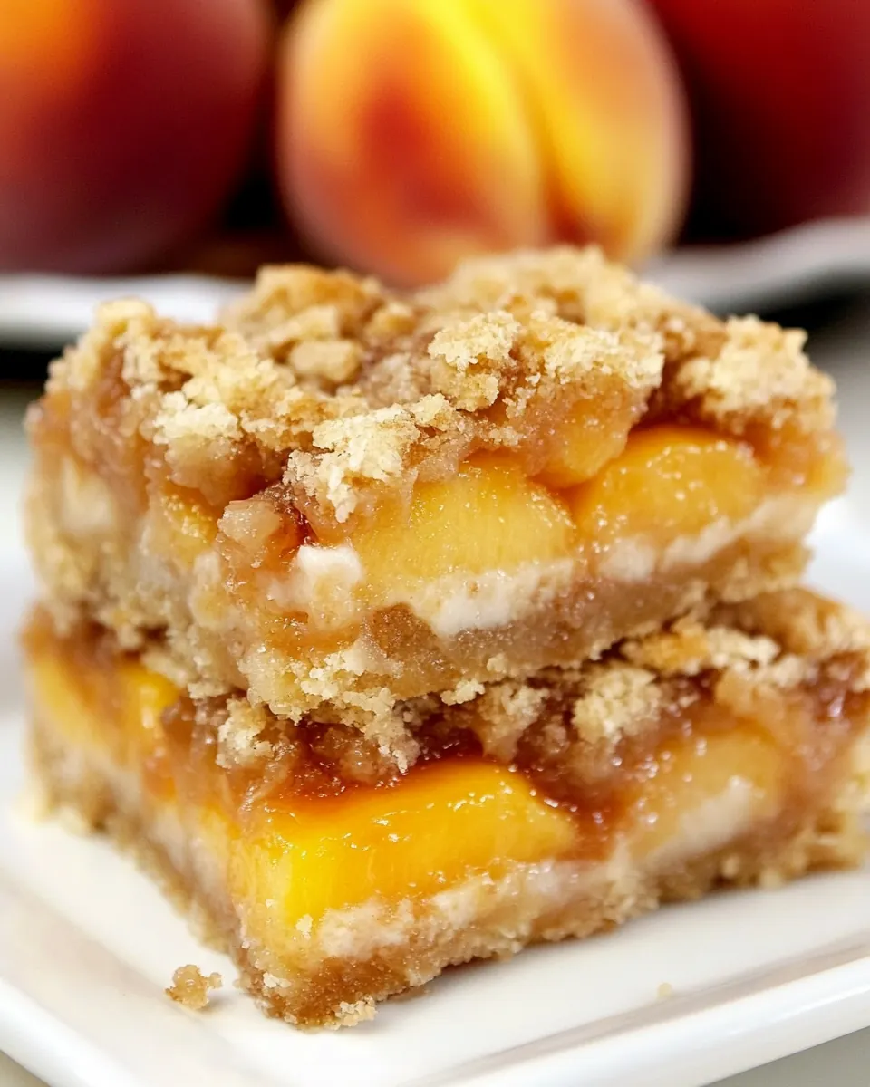 Peach Crumb Bars
