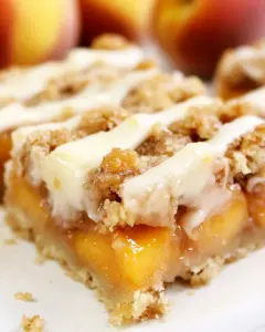 Peach Crumb Bars