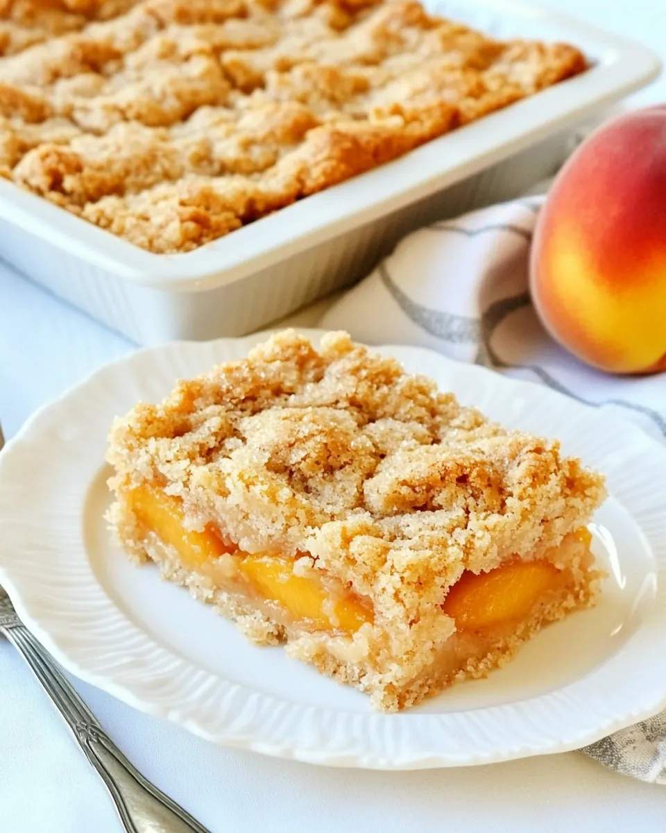 Peach Crumb Bars