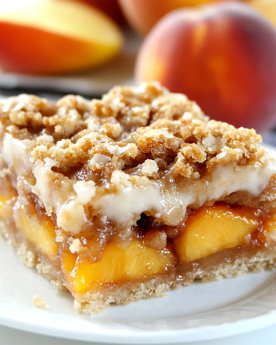 Peach Crumb Bars