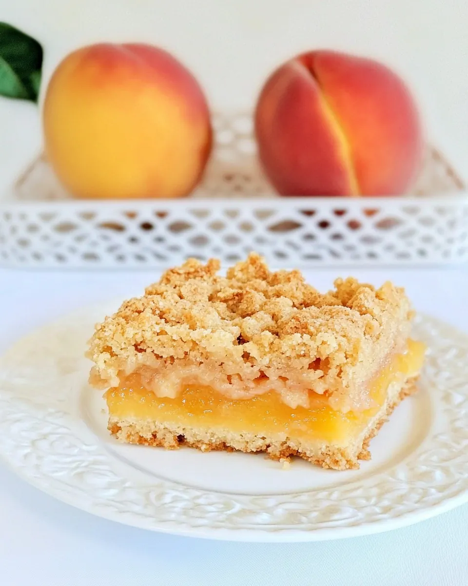 Peach Crumb Bars