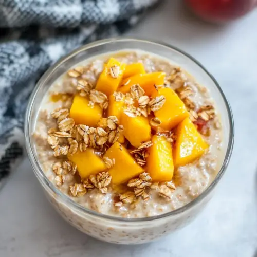 Peach Pie Overnight Oats