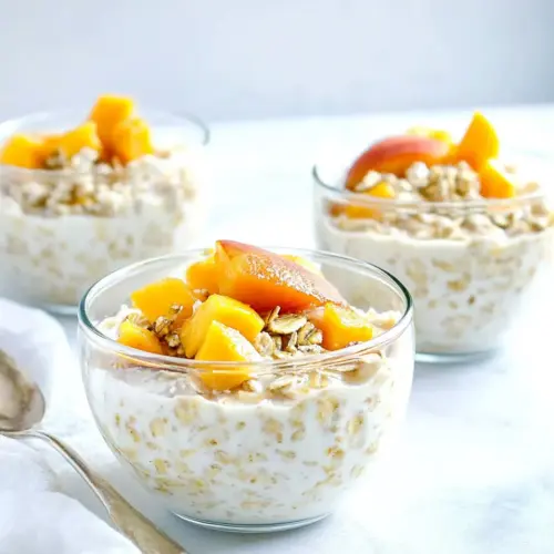 Peaches and Cream Overnight Oats