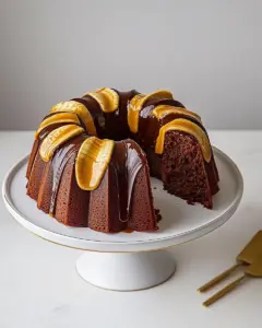 Peanut Butter Banana Bundt Cake