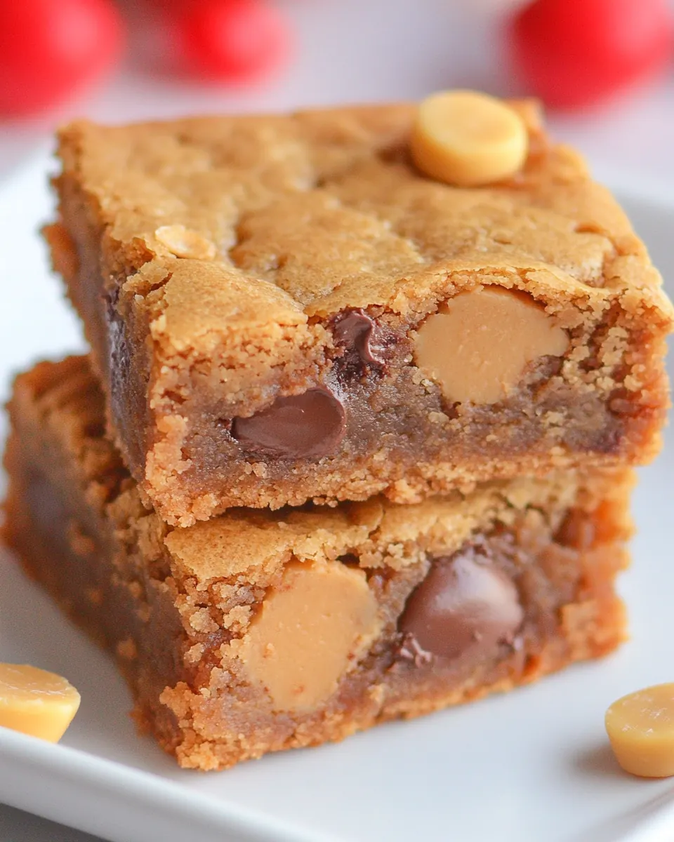 Peanut Butter Blondies