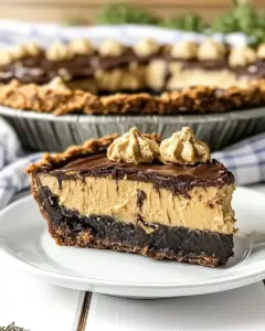 Peanut Butter Brownie Pie