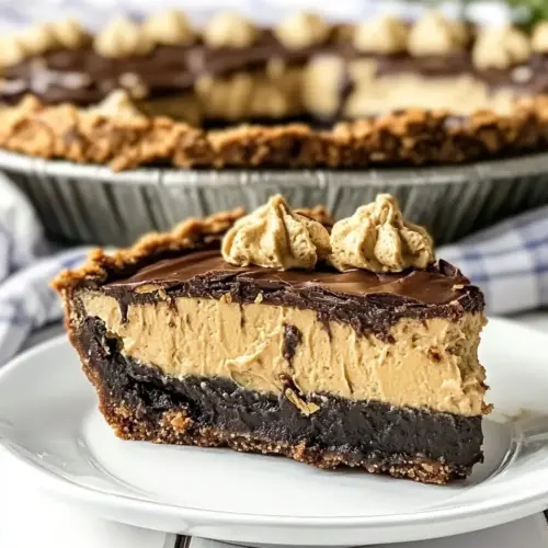 Peanut Butter Brownie Pie